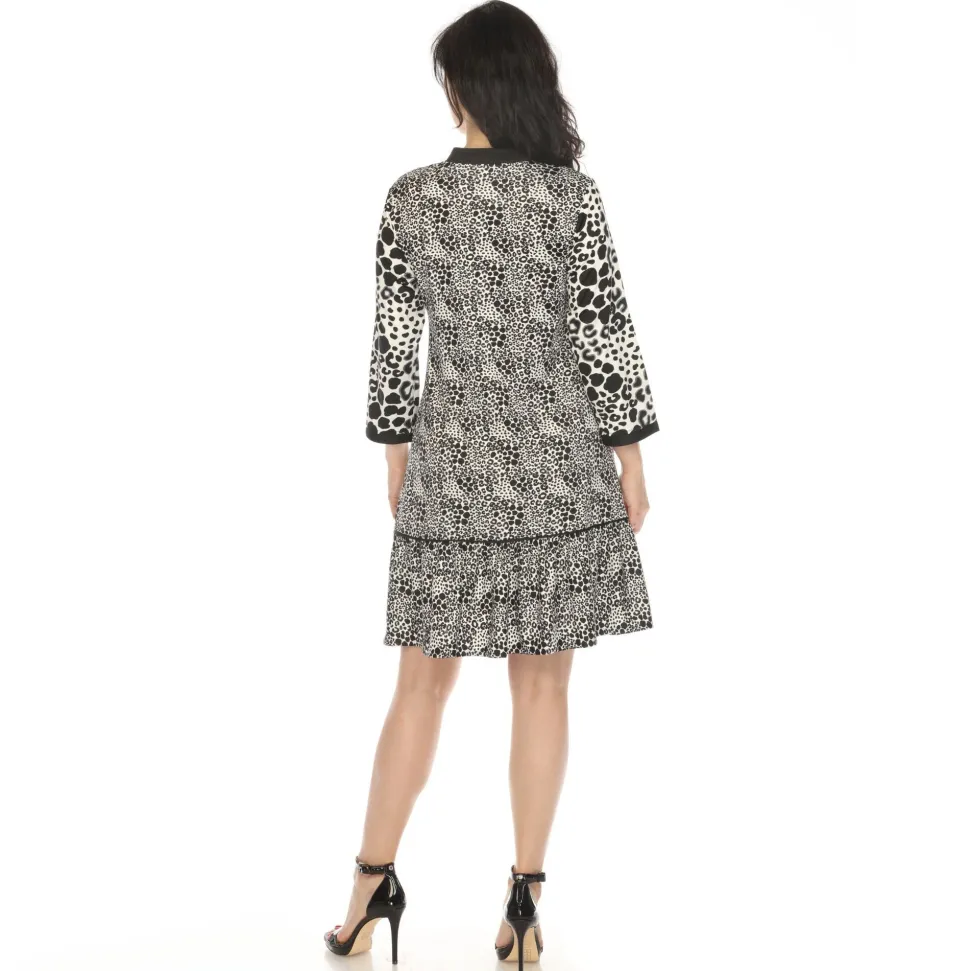 Women's Leopard Print Shift Dress