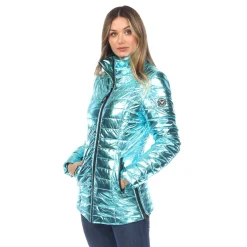 Women's Metallic Puffer Coat