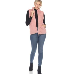 Women's Zip up sherpa vest
