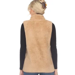 Women's Zip up sherpa vest