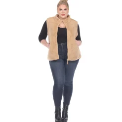 Zip up sherpa vest - Plus