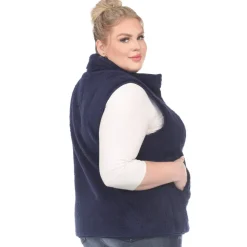 Zip up sherpa vest - Plus