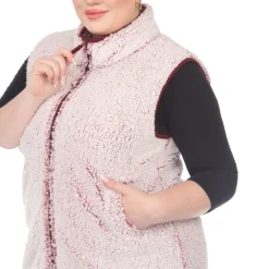 Zip up sherpa vest - Plus